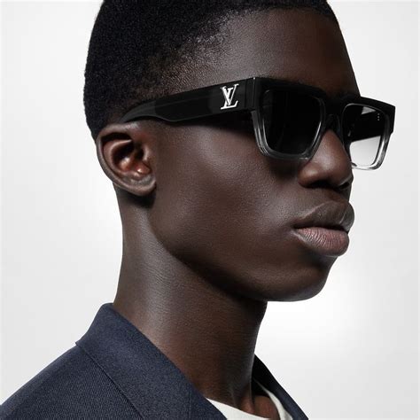 lv sunset square sunglasses black|LV Link Square Sunglasses S00 .